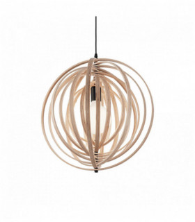 DISCO wood pendant light 1 bulb