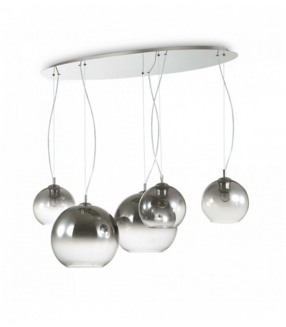 DISCOVERY FADE Chrome Suspension 5 Lampen