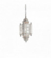 Suspension Argentée NAWA 1 ampoule Diamètre 20 Cm