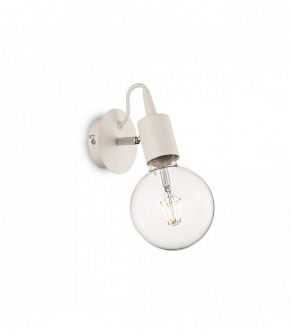 Weiße EDISON 1-Licht Wandleuchte