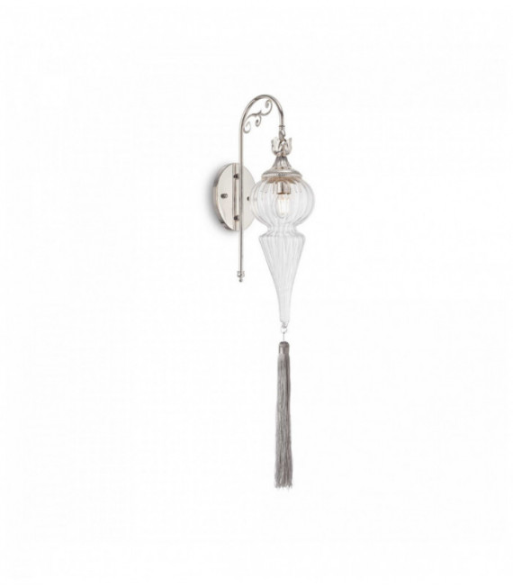 HAMMAM silver wall light 1 bulb