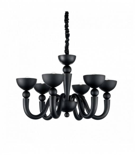 BON BON black pendant light 6 bulbs