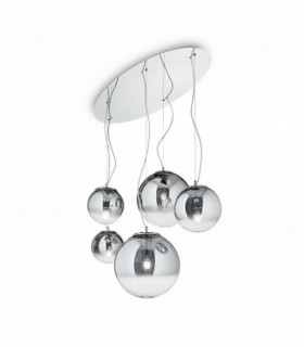 Sospensione cromata MAPA FADE 5 lampadine