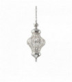 Suspension Argentée NAWA 1 ampoule Diamètre 30 Cm