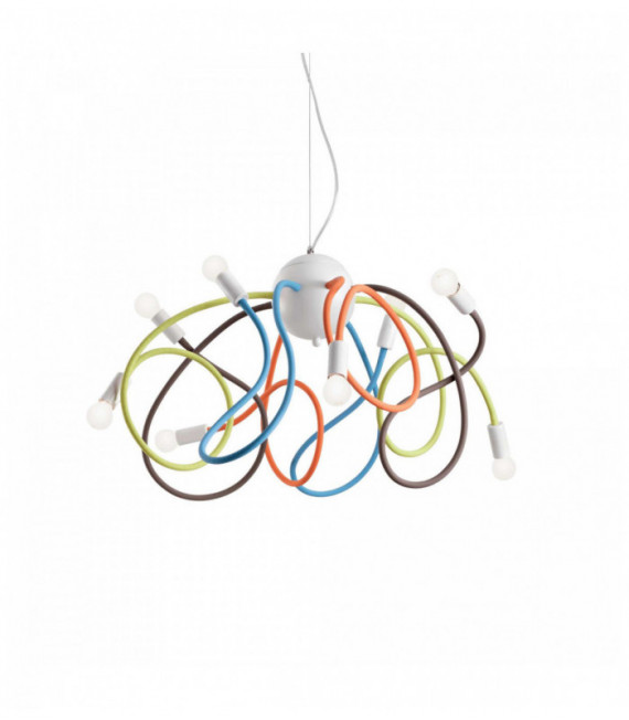 Mehrfarbige MULTIFLEX Pendelleuchte 8 Lampen