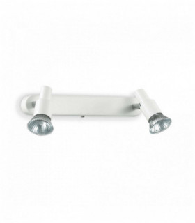 Aplique blanco SLEM con 2 luces