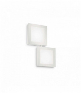 White wall light UNION 2 bulbs