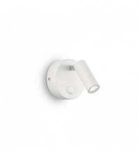 Weiße Wandleuchte SEITE 1 Glühlampe Breite 34 cm