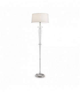 FORCOLA weiße Stehlampe 1 Glühbirne