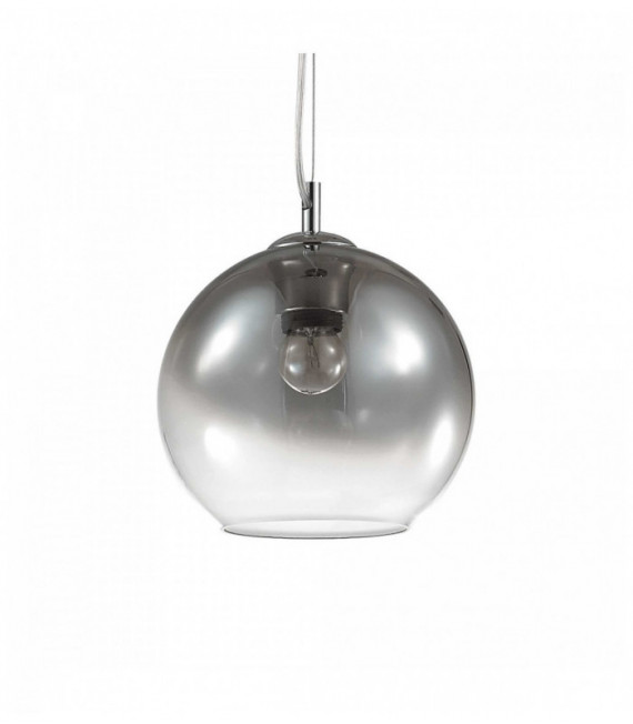 DISCOVERY FADE Chrome Pendant 1 light bulb in metal