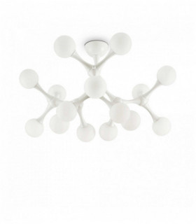 White NODINO ceiling light 15 bulbs