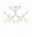 White NODINO ceiling light 15 bulbs