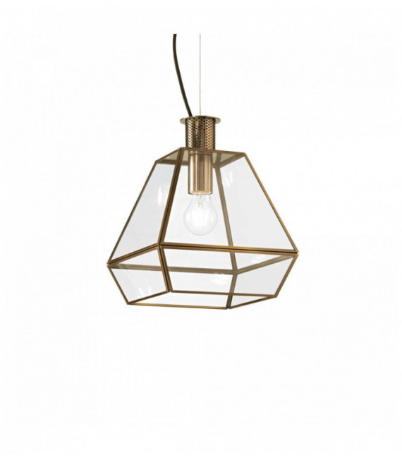 Suspension Brune ORANGERIE 1 ampoule