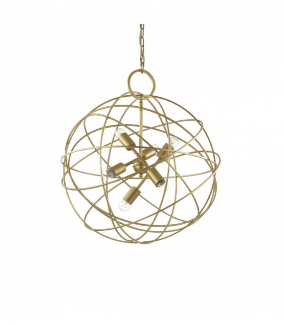 Suspension Dorée KONSE 6 ampoules