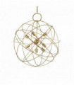 Suspension Dorée KONSE 7 ampoules