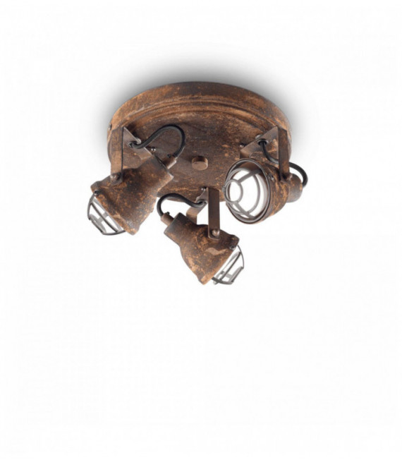 Plafón Corten BOB MINI 3 focos