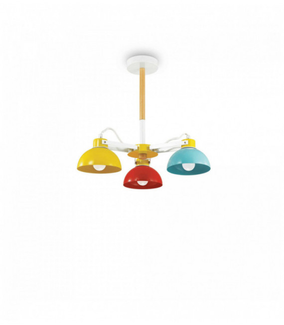 Multicolour ceiling light TITTI 3 bulbs