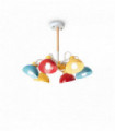Plafonnier Multicouleur TITTI 6 ampoules
