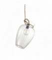 Suspension Transparente POTTY 1 ampoule en verre