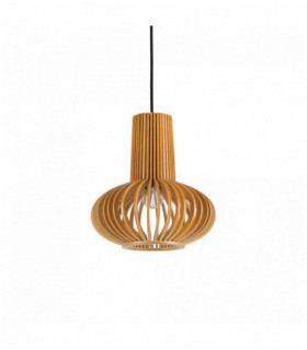 Lampada a sospensione in legno di AGRUMI 1 lampadina in legno