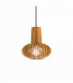 CITRUS wood pendant light 1 wooden bulb