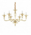 Suspension Ambrée DANIELI 6 ampoules