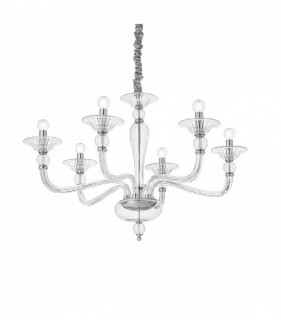 Suspension Transparente DANIELI 6 ampoules