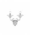 Applique murale Transparente DANIELI 2 ampoules