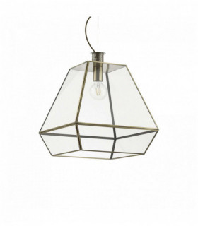 ORANGERIE Brown pendant light 1 bulb in metal