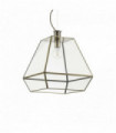 Suspension Brune ORANGERIE 1 ampoule en métal