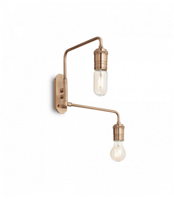 TRIUMPH antique brass wall light 2 bulbs