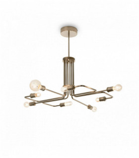 Lampada a sospensione in ottone antico TRIUMPH 8 lampadine