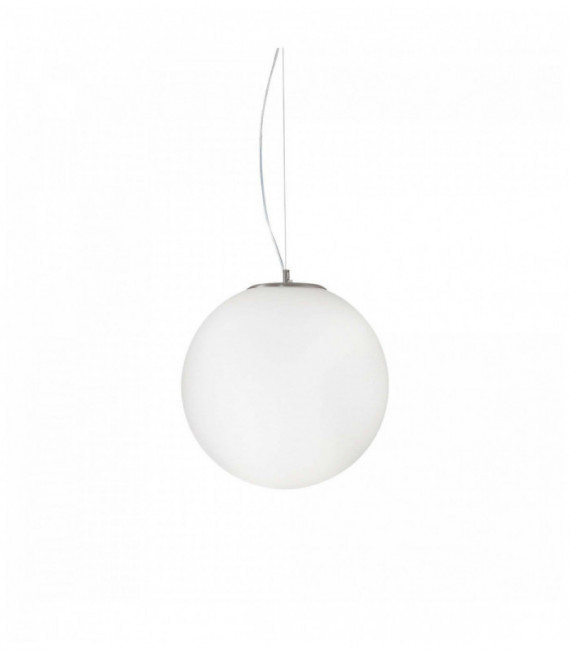 Sospensione bianca MAPA RIGA 1 Lampadina Larghezza 11 Cm