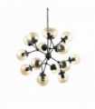 Suspension Noire KEPLER 18 ampoules