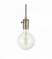 Brown DOC pendant light 1 bulb