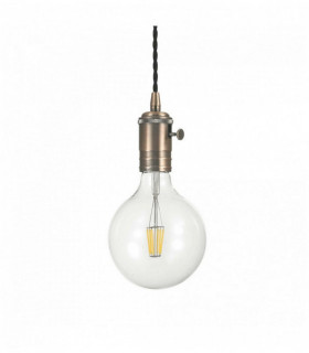 Copper pendant light DOC 1 bulb
