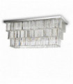 MARTINEZ crystal chrome ceiling light 6 bulbs