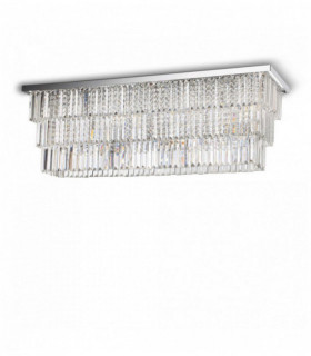 MARTINEZ crystal chrome ceiling light 8 lights