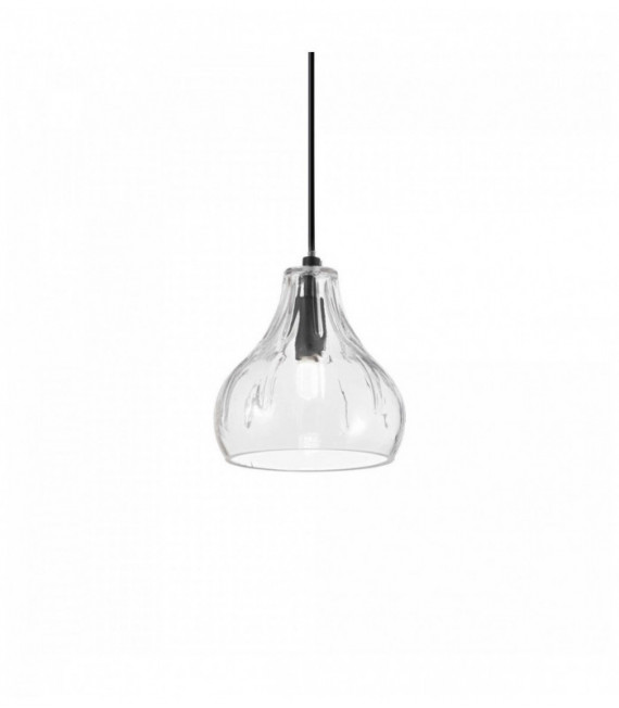 Lámpara colgante COGNAC transparente 1 bombilla de vidrio