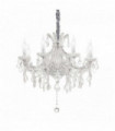 Suspension Chromée en cristal NAPOLEON 8 ampoules