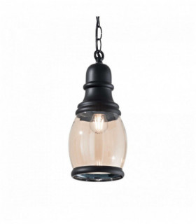 Lampada a sospensione nera HANSEL 1 lampadina in metallo
