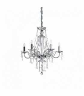 Colgante de cristal transparente AMADEUS 6 bombillas