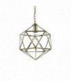 Suspension Brune DECA 1 ampoule en métal