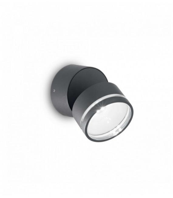 OMEGA ROUND Applique antracite 6 lampadine
