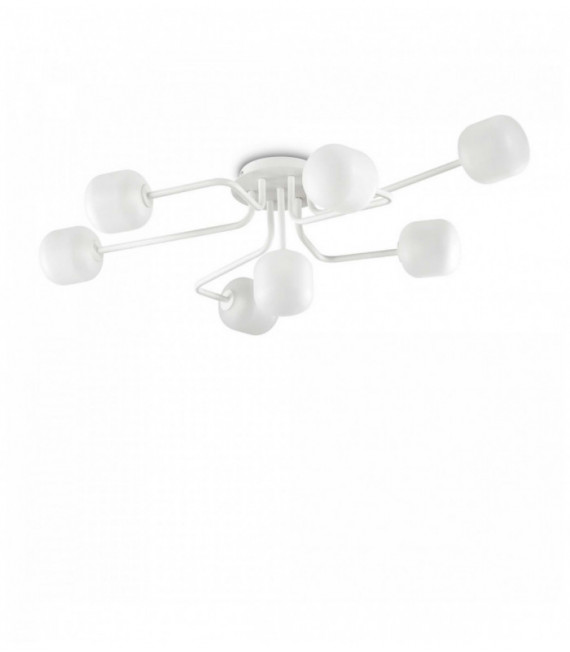 White MALLOW ceiling light 7 bulbs