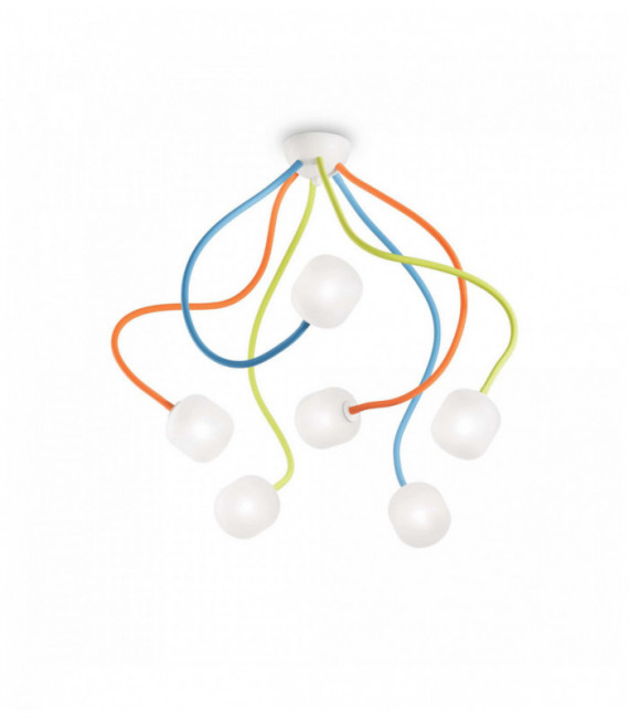 Plafonnier Multicouleur OCTOPUS 6 ampoules
