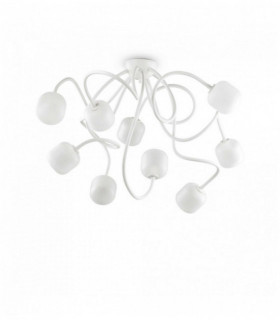 Plafonnier Blanc OCTOPUS 9 ampoules