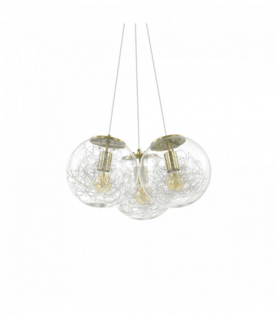 MAPA SAT Brass Pendant 3 bulbs