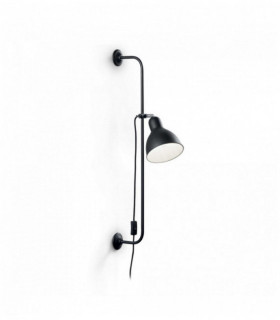 Lampada da parete nera SHOWER 1 lampadina
