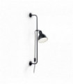Applique murale Noire SHOWER 1 ampoule